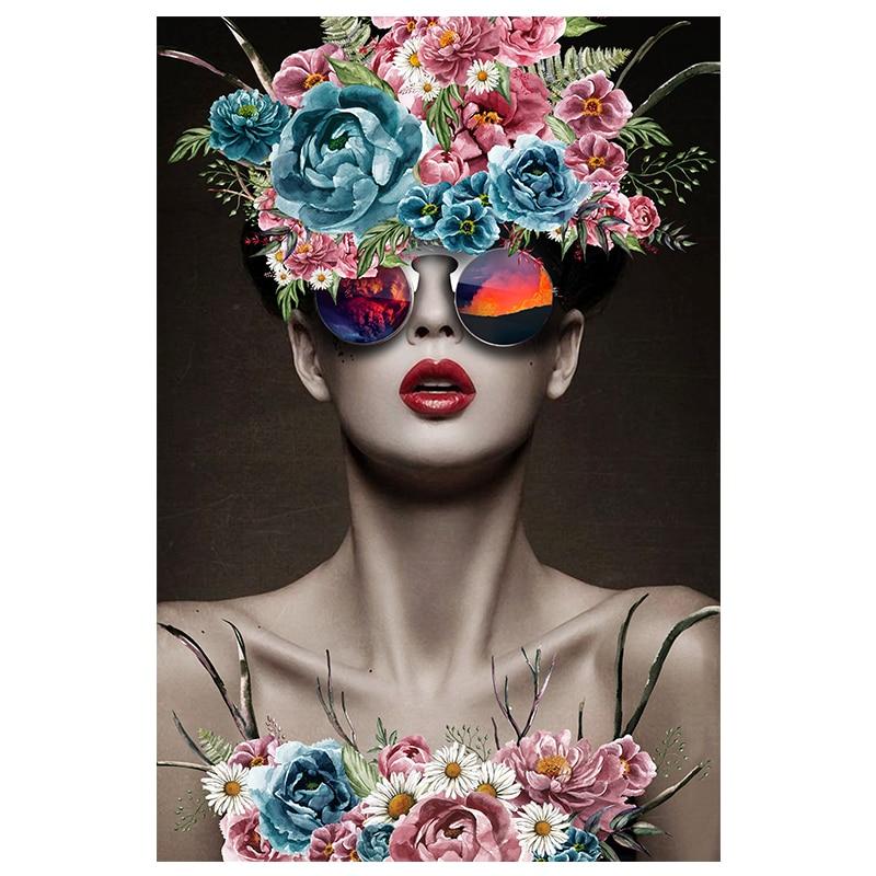 Léonie | Lienzo de Mujer Flor