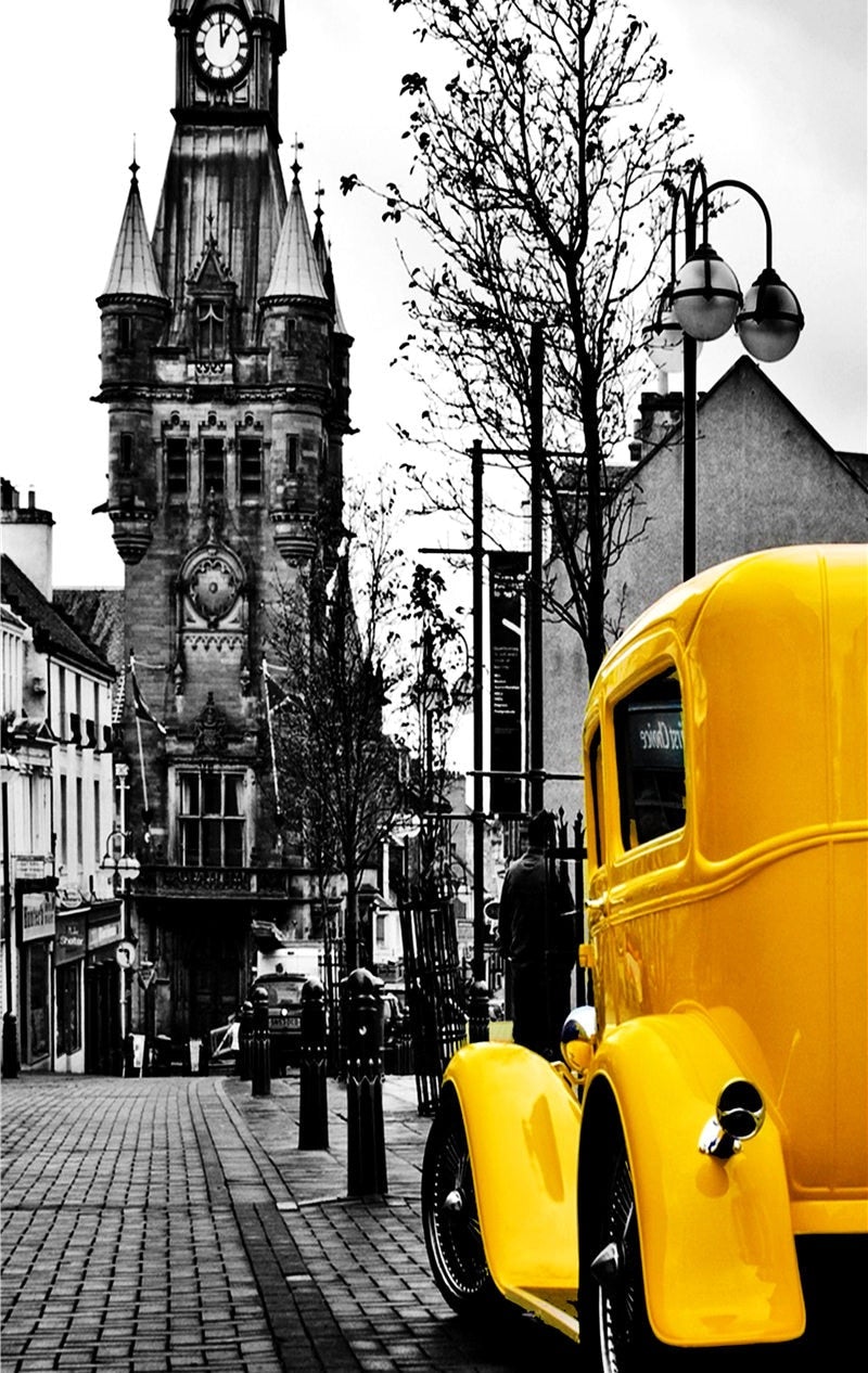 San Valentín | Pintura en Blanco y Negro de París