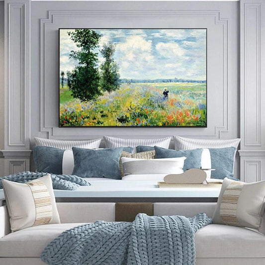 Pintura de Paisaje Lila del Campo